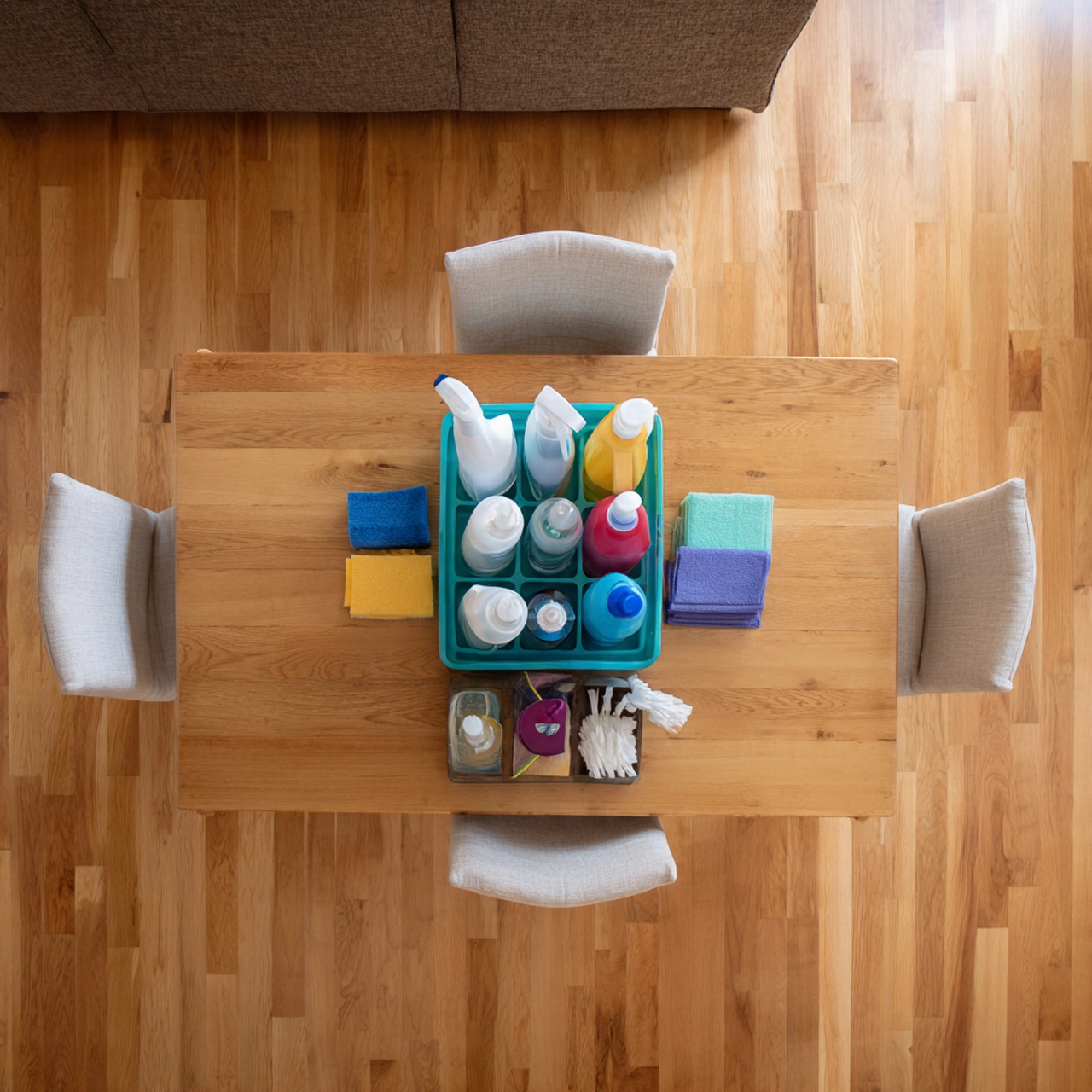 Rasberies Cleaning team workers back view, professional house cleaning and lawn care staff, Utica NY cleaning service team photo